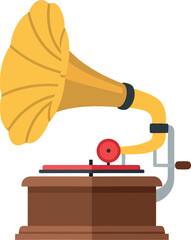 Vintage gramophone music player