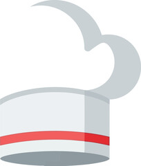 Chef hat icon culinary symbol white toque