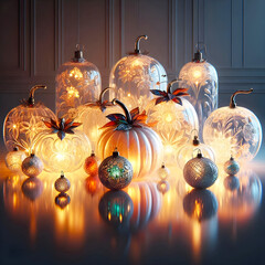 golden christmas balls