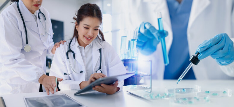 Medical technology and Healthcare concept. Science Laboratory. 