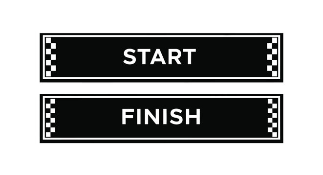 Start finish line vector graphic race beginning end illustration