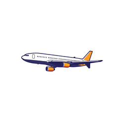 vector illustration of airplane