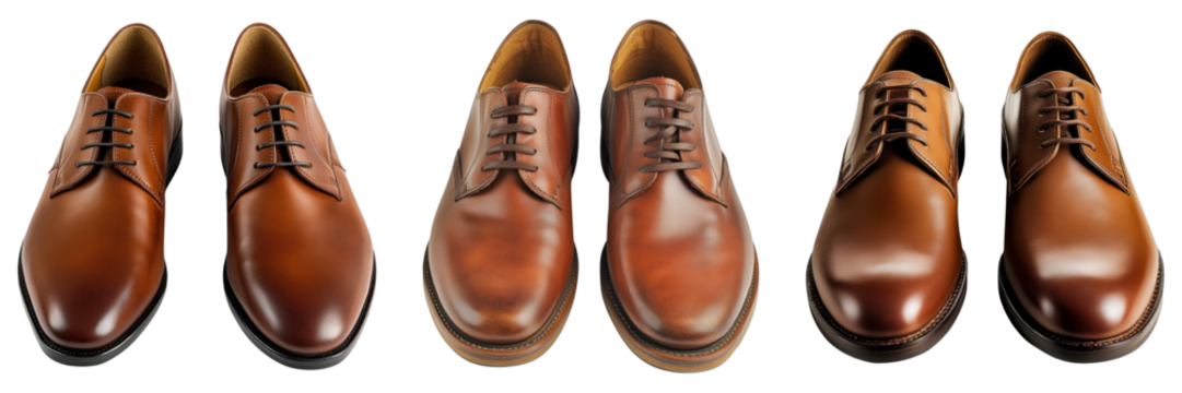 Stylish and elegant brown leather shoes, perfect for any formal occasion. The intricate details and craftsmanship of the footwear are highlighted