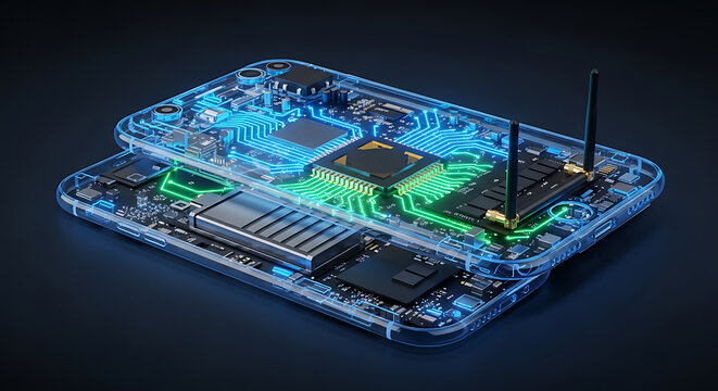 electronic circuit board with processor