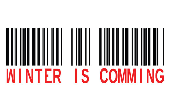 barcode contain Winter is comming message