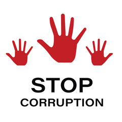 Stop Corruption Day , hands holding hands vector