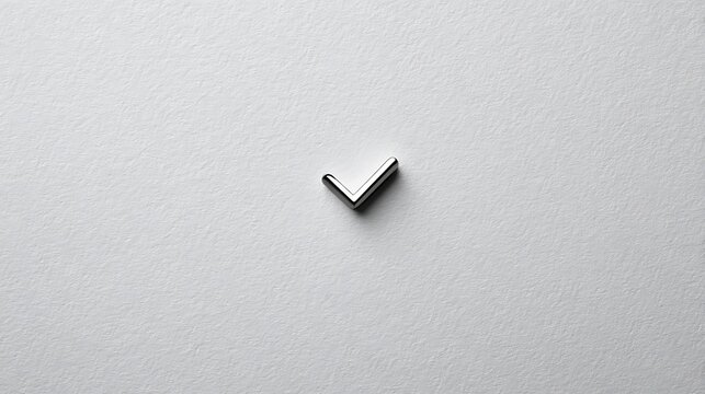 A minimalist layout of a single checked checkbox in the center of a clean white canvas.