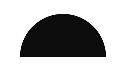 Abstract black and dark gradient graphic with semi-circle shape dominance effect