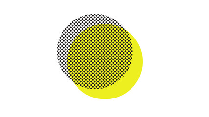 Dynamic yellow and grey circles create a modern, vibrant, and visually engaging pattern.