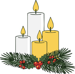 Christmas Candle Set