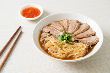 duck noodles with stewed duck soup