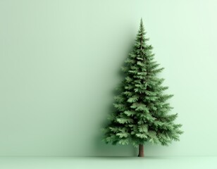 Photo of a realistic artificial christmas tree with lush green branches isolated on a plain transparent background for easy compositing christmas tree tree papercut christmas paper vector background d