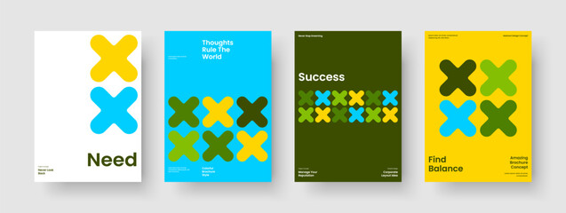 Obraz premium Modern Report Design. Geometric Flyer Layout. Creative Book Cover Template. Poster. Background. Brochure. Business Presentation. Banner. Catalog. Magazine. Journal. Advertising. Portfolio. Handbill