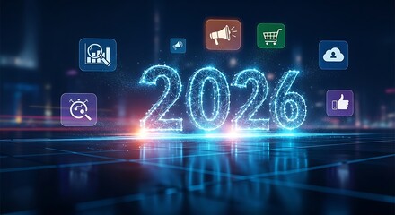 Digital representation of the year two thousand and twenty six