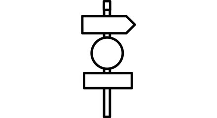 Choose your path wisely with this versatile signpost graphic