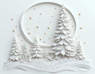 Digital png illustration of christmas tree on transparent background christmas tree tree papercut christmas paper vector background design merry