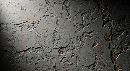 Cracked and Peeling Wall Texture with Dramatic Lighting.