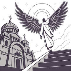 Obraz premium church in the city