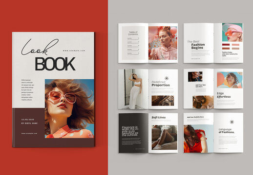 Elegant Fashion Lookbook Template with Modern Layout