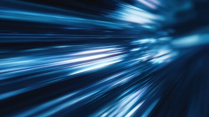 Dynamic abstract blue light effects with streaks conveying speed and innovation in a digital world.