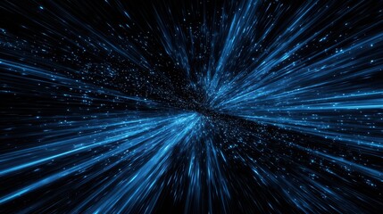 Dynamic blue light streaks create an energetic and futuristic abstract background for technology and innovation.