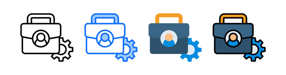 Portfolio Icon Collection Set Multiple Style