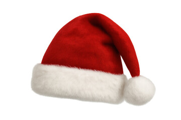Santa hat representing christmas holiday cheer, wearing santa claus costume cap for seasonal winter celebrations, tradition, joy