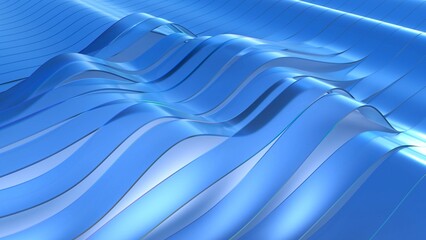 Fototapeta premium abstract blue wave background
