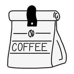 coffee maker appliance line art illustration