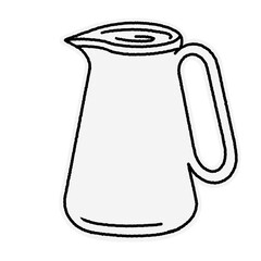 coffee maker appliance line art illustration