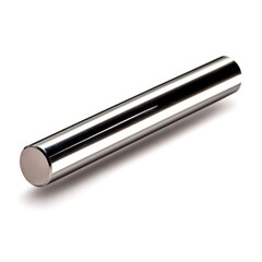 Polished Metal Cylinder on White Background, Perfect for Industrial Use
