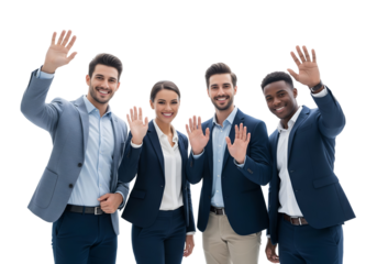 business team celebrating success