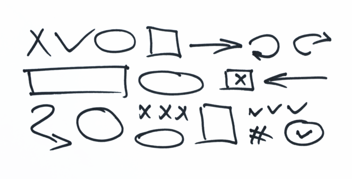 Collection organic grunge bold shapes, curved arrows and geometric shapes. Geometric vector set in Memphis style. Grunge swirled brush stroke, curly and straight lines. Hand drawn geometric pattern.