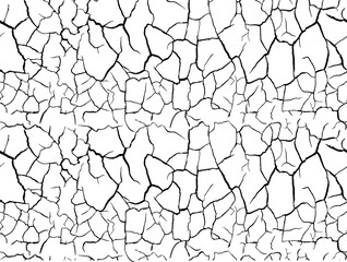 Seamless pattern. Arid earth. Polygonal shapes on a parched soil. Cracked dry ground texture pattern. Desert drought surface.