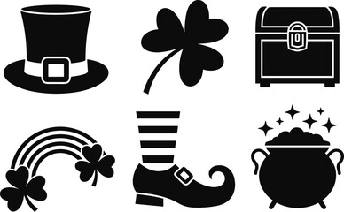 A Charming St Patricks Day Bundle Design Featuring Classic Symbols for Festive Celebrations and Themed Decorations Ideal for Crafting Projects and Digital Art Applications