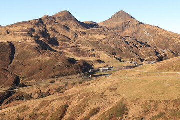 Wanderparadies um die Kleine Scheidegg, Panorama vom Eigergletscher mit Lauberhorn und Tschuggen