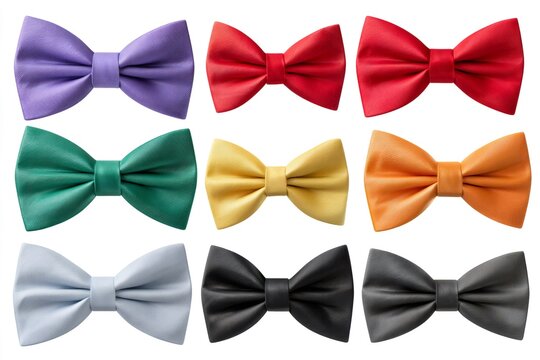 Colorful bow ties collection showcasing fashion diversity