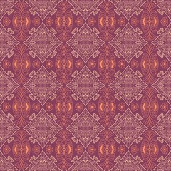 Seamless Ornamental Pattern in Purple and Orange Abstract doodle seamless patterns art, meditation, peaceful, coloring, prints, ornamental design, fabric, carpet, t-shirt.

