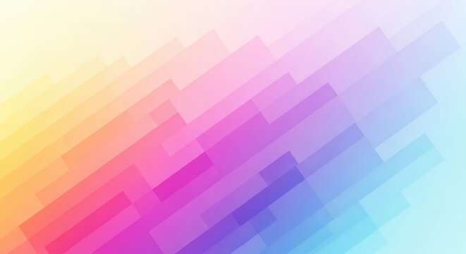Colorful gradient geometric rectangular shapes abstract pattern - Powered by Adobe