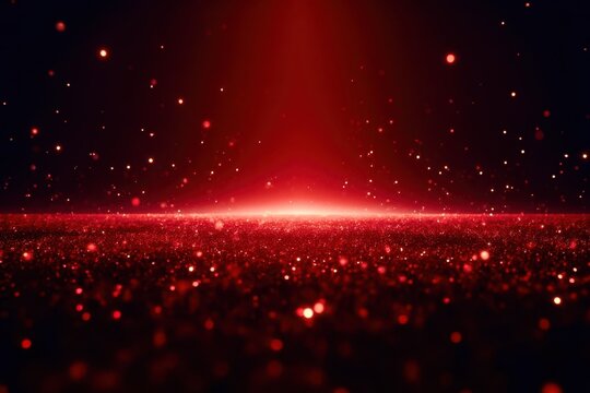 A red background with a red spot in the middle