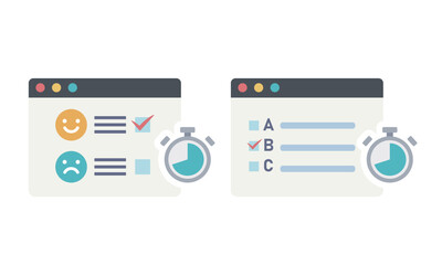 ブラウザのクイックアンケート・テストのアイコン