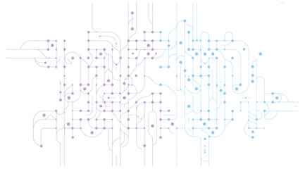 Abstract technology background with motherboard circuit design and AI-inspired details — perfect for internet technology banners, web templates, digital presentations, and tech industry branding.