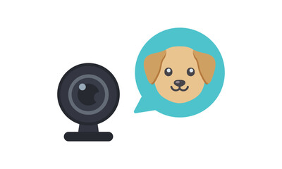 ペットカメラのイラスト