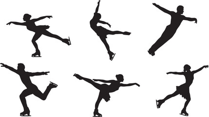 Ina Bauer and Spread Eagle Skating Silhouette Pack