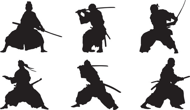 Iaijutsu Quick Draw and Re-Sheath Silhouette Motion Set