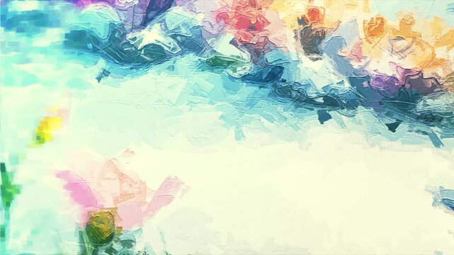 Various oil paintings, flowers, cattle, children, main force, kite flying, snow, wheat ears