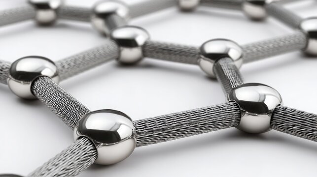 Molecular structure representing the concept of autonomous business mesh and self-organizing entities in nature