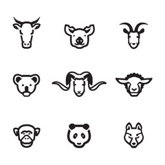 Animals icons Vector format