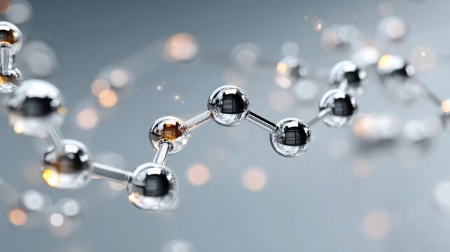 Captivating molecular design featuring multiple molecules interacting in a complex network of biological circuits