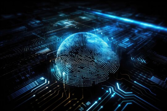 digital thumbprint security authentication scanning system